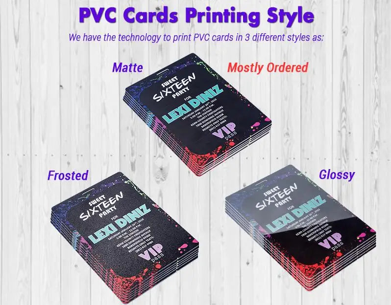 Custom PVC Plastic ID Cards Personalized PVC Business Cards Greeting Dog Company Cards Logo Printed 86*54mm size 1PCS Accepted