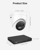ANNKE Smart Dual-Light HD POE Video-Sicherheitssystem 16-Kanal 12MP NVR H.265+ mit 12X 12MP wetterfesten Überwachungs-IP-Kameras