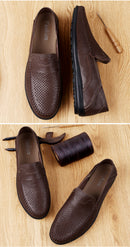 Echtes Leder Herren Freizeitschuhe Luxusmarke 2020 Sommer Herren Loafer Mokassins Atmungsaktive Slipper Slipper Fahrschuhe Übergröße 37-47