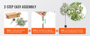 SucceBuy Artificial Olive Tree 4/5/6FT Tall Faux Plant Secure PE Material Anti-Tip Tilt Protection Low-Maintenance Tree for Home