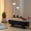 250ml Titanic Schiff Modell Luftbefeuchter Ätherisches Öl Diffusor Quallen Rauchring Spray Aroma Diffusor Nachtlicht für Zuhause