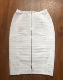 The Siren Silhouette | Structured Bandage Bodycon Skirt