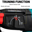 26mm Bürstenloser Elektrohammerbohrer Multifunktionaler Bohrhammer Akku-Schlagbohrmaschine Werkzeug für Makita 18V Akku-Pin