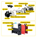 SucceBuy 5KW Diesel Air Heater All in One 12V Diesel Parking Heater  Diesel Heater Remote Control LCD Switch for RV