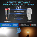 2x W16W T15 LED Lampen Canbus OBC Fehlerfrei 3030 LED Rückfahrlicht 921 912 W16W LED Lampen Auto Rückfahrscheinwerfer Weiß Rot Amber LINSE