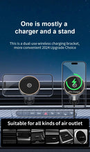Magnetic Wireless Charger Car qi2 Cooling Air Outlet 360 Rotation Holder For Magsafe iPhone 16 15 14 13 12 Pro Max Fast Charging