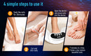 45W Nail Fungus Treatment Device 30 LEDs 470nm 905nmNail Fungus Cleaning for Damaged Discolored Thick Toenails&Fingernails