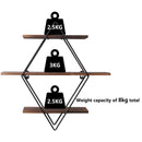 Wall Mounted Rustic Floating Shelves Decorative Wooden Kitchen Wall Display Shelf