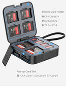 Ulanzi CRC10 3-in-1 Card Reader Case CFA/SD/TF 13 Card Holders with USB3.2 Gen2 Interface High-Speed Data Transmission Chips