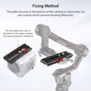 SmallRig Manfrotto Quick Release Plate for DJI RS3 /RS3 Pro/RS 2/RSC 2/RS 4/RS 4Pro/Ronin-S Gimbal with 1/4 Threaded Hole -3158B