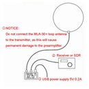 MLA-30 Medium Short Wave Loop Antenna for SWL HAM 500kHz to 30MHz Ring Antenna Active Receive Low Noise Kit
