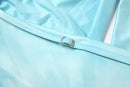 Whatiwear Metal Seashell Decoration Tank Tops Women Bandage Halter Swing Collar Backless Summer Holiday Beach Style Ruched Vests