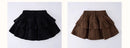 2025 Autumn and Winter New Girls Corduroy Skirt Children Trendy Cake Skirt Pleated Skirt with Safety Pants