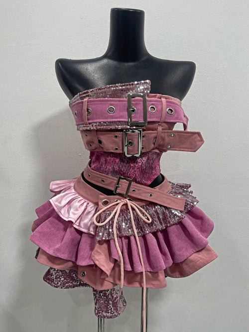 The Anti-Establishment | Y2K Punk Two-Piece Women's Set
