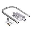 100cm Stainless Steel Exhaust Pipe W/Silencer For Car Parking Air Diesel Heater