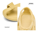 Unisex Breathable Beach Sandals EVA Material Large Size 36-47 Woven Pattern Slip-On Shoes Comfortable Lightweight Summer Sandals