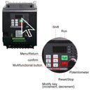 380V oder 220V Sparsamer VFD Frequenzumrichter Wechselrichter 0,75/1,5/2,2/3,7/4/5,5/7,5/11 KW Motor Drehzahlregler