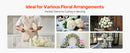 SucceBuy Artificial Flowers Real Looking White Silk Fake Hydrangea Bulk Faux Bridal Shower with Stem for DIY Wedding Bouquets