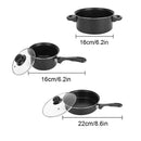 The Stone Kitchen | 12-Piece Maifan Stone Non-Stick Cookware Collection