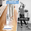 The Vapor Lance | 12-in-1 Electric Steam Mop with 120° Rotatable Head, 400ml Tank