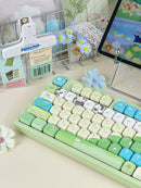 The Verdant Signal | 132-Key PBT Spring Green Keycap Set with MOA Profile