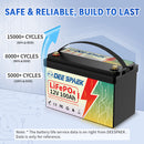 12V 100Ah LiFePO4 Lithiumbatterie 100A BMS für Wohnmobil, Solar, Marine, Trolling-Motor, Notstromaggregat Gruppe 31 Deep-Cycle-Lithiumbatterien