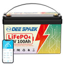 12V 100Ah LiFePO4 Lithiumbatterie 100A BMS für Wohnmobil, Solar, Marine, Trolling-Motor, Notstromaggregat Gruppe 31 Deep-Cycle-Lithiumbatterien