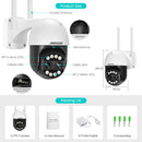 12MP PTZ WiFi IP Kamera Dual-Objektiv 2.8mm -12mm 8X Zoom 4K Outdoor AI Menschliche Verfolgung CCTV Audio Heimüberwachungskamera