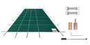 SucceBuy Pool Safety Cover Rectangle Inground Pool Cover Green Mesh Solid Pool Safety Cover For Winter Safety Swim Pool Cover