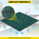 SucceBuy Pool Safety Cover Rectangle Inground Pool Cover Green Mesh Solid Pool Safety Cover For Winter Safety Swim Pool Cover