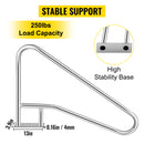 SucceBuy 30-55"x22-32" Swimming Pool Handrail With 4ft Grip Cover Humanized Design & M8 Drill Bit Pool Railing Ladder Stair Rail