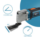 120V/230V 600W Schnellspann-Oszillierwerkzeug Multifunktionaler elektrischer Trimmer Säge Heimwerkerwerkzeug Renovator