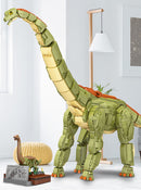 The Mesozoic Architect | 2,250-Piece Brachiosaurus MOC Building Kit (ABS, LEGO-Compatible)