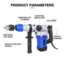 The Impact Sovereign | 1500W Industrial Rotary Hammer Drill with 6-Speed SDS-Plus Chuck
