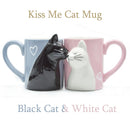 The Morning Duet | Kiss Cat Couple Ceramic Coffee Mug Set