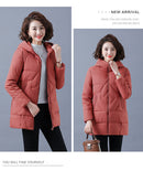 2022 Neue Frauen Winterjacke Lange Warme Parkas Weibliche Verdicken Mantel Baumwolle Gefütterte Parka Jacke Mit Kapuze Outwear M-4XL