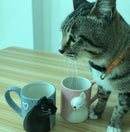 The Morning Duet | Kiss Cat Couple Ceramic Coffee Mug Set