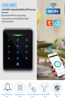 2.4G Wifi Tuya & Smartlife App beleuchtetes Zutrittskontroll-Tastatur IP66 wasserdicht Standalone RFID 125kHz EM Kartenleser Wiegand 26Bit