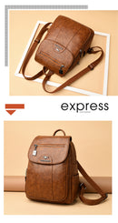 The Cartographer | Vintage Leather Women's Backpack