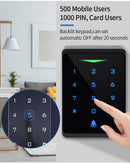2.4G Wifi Tuya & Smartlife App beleuchtetes Zutrittskontroll-Tastatur IP66 wasserdicht Standalone RFID 125kHz EM Kartenleser Wiegand 26Bit