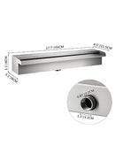 The Cascade Architect | Stainless Steel Waterfall Pool Fountain with Variable Heights