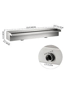 The Cascade Architect | Stainless Steel Waterfall Pool Fountain with Variable Heights