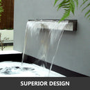 The Cascade Architect | Stainless Steel Waterfall Pool Fountain with Variable Heights