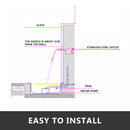 The Cascade Architect | Stainless Steel Waterfall Pool Fountain with Variable Heights