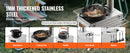 The Emberwright | 80-Inch Stainless Steel Camping Tent Stove