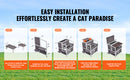 The Feral Keep | 2-Story Weatherproof Outdoor Cat Shelter