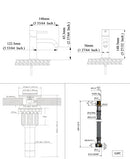 EZANDA Brass Single Handle Bathroom Faucet with Pop-up Sink Drain Assembly & Faucet Supply Lines, Gunmetal