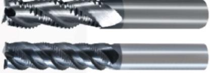 3/4-Schneiden-Schaftfräser zum Schruppen