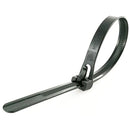 WAHSURE BLACK REUSABLE ADJUSTABLE NYLON CABLE ZIP TIES 12 INCH 100 PCS 50LBS ,OUTDOOR STRING LIGHTS-FIXING,LUGGAGE LOCKING