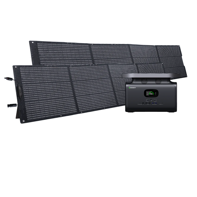 Growatt INFINITY 1500 + 200W Portable Solar Panel